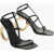 Salvatore Ferragamo Leather Elina Sandals With Statement Heel 11Cm Black