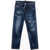 DSQUARED2 Distressed Jeans Wih Logo-Button Blue