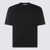 CRUCIANI Cruciani Black Cotton T-Shirt BLACK