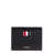 Thom Browne Thom Browne Man's Black Leather Card Holder with  Logo BLACK