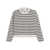 AMI Paris AMI Paris Striped Organic Cotton Sweater WHITE