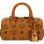 MCM Ella Boston Handbag COGNAC