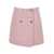 Versace Pink Check-Pattern Skirt in Tweed Woman PINK