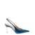 Casadei Light Blue Slingback Pumps with Blade Heel in Patent Leather Woman BLU