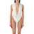 Saint Laurent SAINT LAURENT Backless V-halter swimsuit WHITE