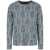 Giorgio Armani Giorgio Armani Jacquard Crew Neck Sweater Clothing BLUE
