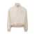 GCDS GCDS Linen Jacket with Logo and Track Collar WHITE