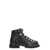 DSQUARED2 DSQUARED2 CANADIAN LACE-UP LEATHER ANKLE BOOTS BLACK