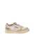 AUTRY Beige Vintage Sneakers with Logo in Leather Woman BEIGE