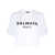 Balmain BALMAIN Logo organic cotton cropped t-shirt WHITE