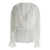 Dolce & Gabbana White Cropped Blouse With Ruffles Trim In Silk Woman WHITE