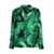 Dolce & Gabbana Black & Green Leaf Print Shirt in SIlk Man BLACK
