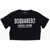 DSQUARED2 Solid Color Crew-Neck T-Shirt With Contrasting Logo Black