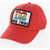 DSQUARED2 Twiil Cotton Cap With Frontal Embroidery Logo Red