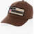 DSQUARED2 Solid Color Cap With Embossed Logo Brown