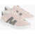 Moncler Low-Top Vegan Leather Monaco Sneakers Pink