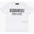 DSQUARED2 Solid Color Relax T-Shirt With Contrasting Logo White