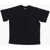 DSQUARED2 Solid Color Slouch Fit Crew-Neck T-Shirt With Embossed Logo Black