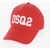 DSQUARED2 Cotton Cap With Contrast Logo Red