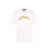 Versace VERSACE LOGO EMBROIDERY COTTON T-SHIRT WHITE