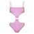 OSEREE OSÉREE ONE-PIECE SWIMSUIT WITH LUREX CUT-OUT PINK & PURPLE