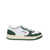 AUTRY AUTRY LEATHER AND CANVAS SNEAKERS WHITE GREEN