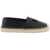 Dolce & Gabbana Leather Espadrilles With Dg Logo And NERO