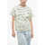 Jil Sander Jacquard Jersey Rabbit T-Shirt With Shoulder Zip Green