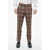 Burberry Check-Patterned Chino Pants Brown