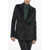 AMIRI Peak Lapel Velvet 2-Button Blazer Black