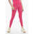 Palm Angels Track Stretch Leggings With Side Bands Pink