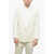 Saint Laurent Wool Striped Blazer With Peak Lapel White