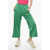 Palm Angels Track Flared Pants With Contrasting Side Bands Green