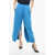 Maison Margiela Mm6 Brushed Cotton Swetpants With Opened Bottom Light Blue