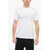 Neil Barrett Slim Fit Crew-Neck T-Shirt With Thunderbolts Embroidery White