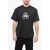 Neil Barrett Crew Neck D.j. Bolt Easy Fit T-Shirt With Print Black