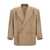 HED MAYNER Hed Mayner Double-Breasted Wool Blazer Beige