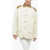 Maison Margiela Mm0 Denim Jacket With Removable Detail White