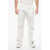 Alexander McQueen Multipocketed Straight Fit Cotton Denims 26Cm White