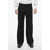 Dior Wool Wide-Leg Pants With Flap Pockets Black