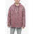 Marcelo Burlon Hoodie Overshirt With Paisley Pattern Red