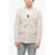 AMIRI Wool Blend Boiled Double Breasted Jacket With Flap Pockets Beige