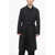 Alexander McQueen Wool Blend Ringhole Trenchcoat With Belt Black