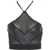 Versace Halter neck top with logo Black