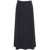 Ottod ame Maxi skirt with slit Blue