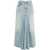 7 For All Mankind Denim skirt "Pricila" with pleats Blue