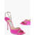 Jimmy Choo Satin Ankle-Strap Saeda Sandals Embellished With Crystals He Pink