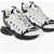 Michael Kors Michael Leather And Mesh Hero Low Top Sneakers Black & White