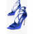 Jimmy Choo Satin Azia Ankle-Strap Sandals Heel 9.5Cm Blue