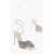 Jimmy Choo Leather Naria Ankle-Strap Sandals Embellished With Rhineston White